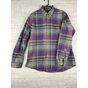 Polo Ralph Lauren Plaid Button Down Shirt Cotton Long Sleeve Men's XL Custom Fit
